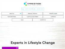 Tablet Screenshot of prestigefitnessaz.com